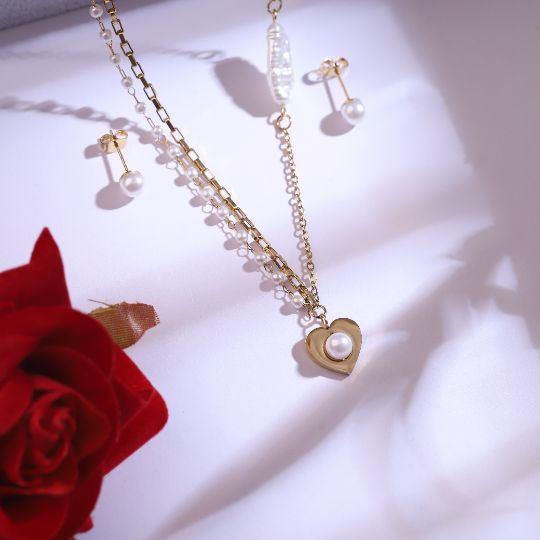 Premium Anti-Tarnish Chain & Earring Set