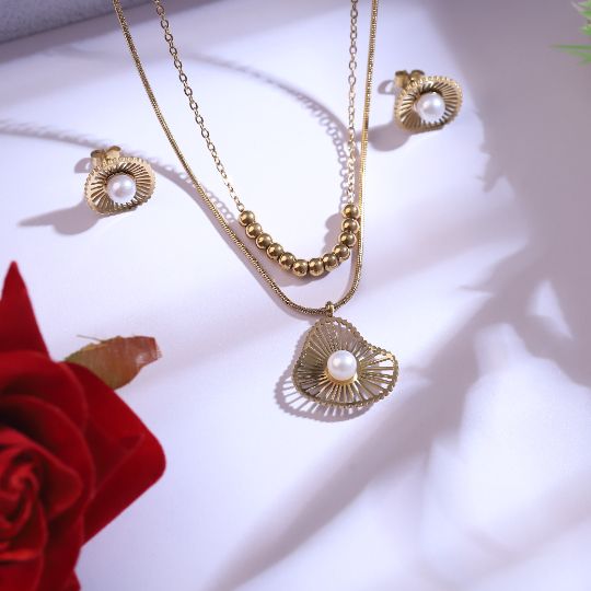 Premium Anti-Tarnish Chain & Earring Set