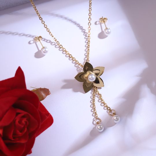 Premium Anti-Tarnish Chain & Earring Set