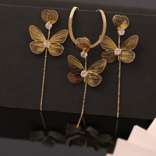 Premium Anti-Tarnish Chain & Earring Set