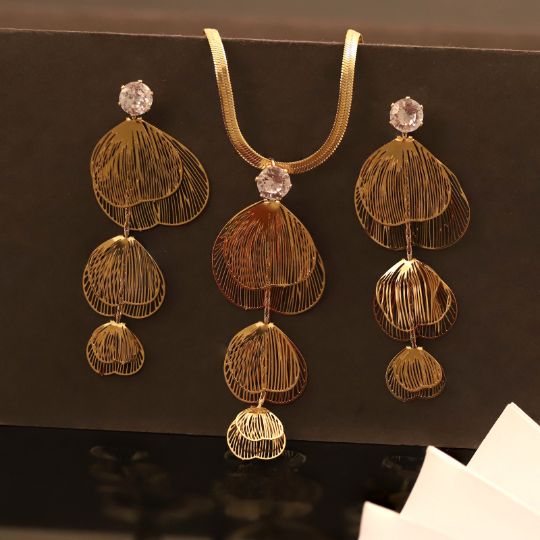 Premium Anti-Tarnish Chain & Earring Set