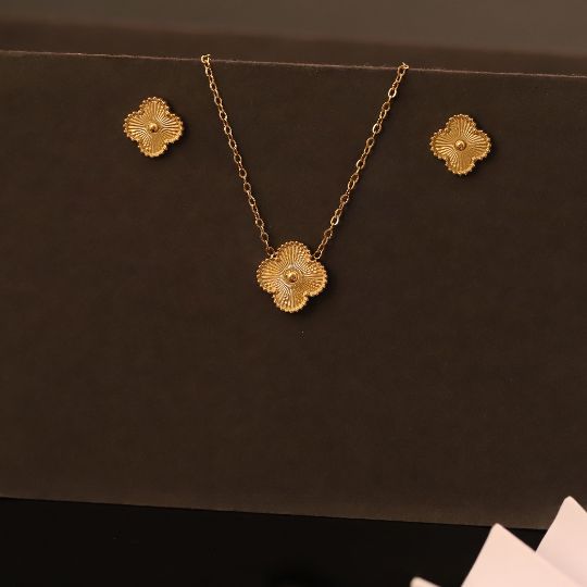 Premium Anti-Tarnish Chain & Earring Set