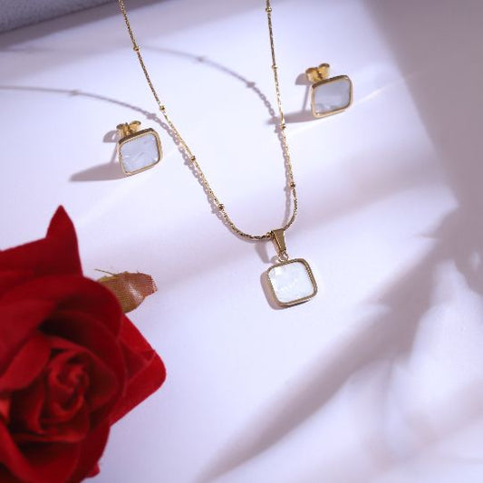 Premium Anti-Tarnish Chain & Earring Set