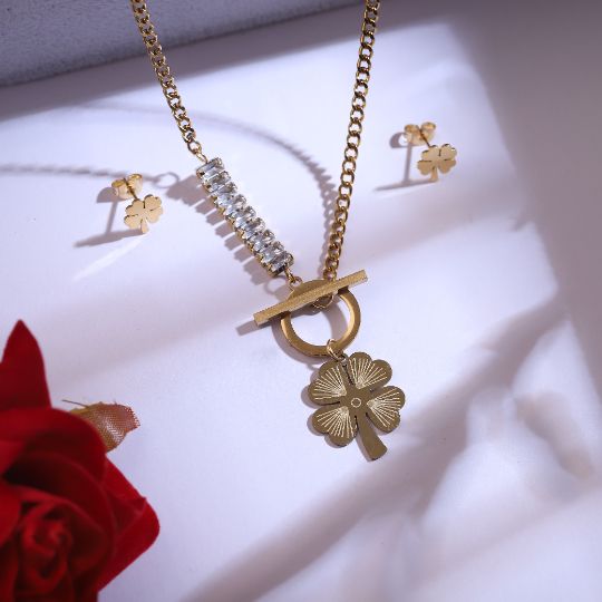 Premium Anti-Tarnish Chain & Earring Set