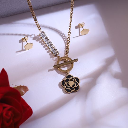 Premium Anti-Tarnish Chain & Earring Set