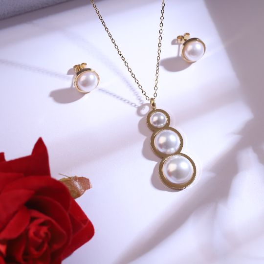 Premium Anti-Tarnish Chain & Earring Set