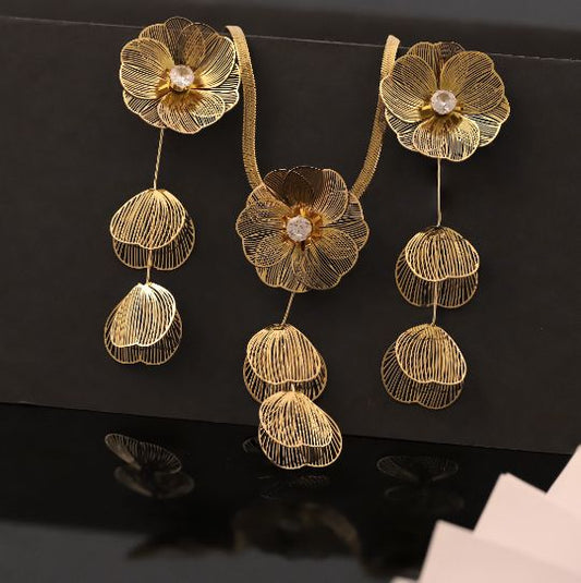 Premium Anti-Tarnish Chain & Earring Set