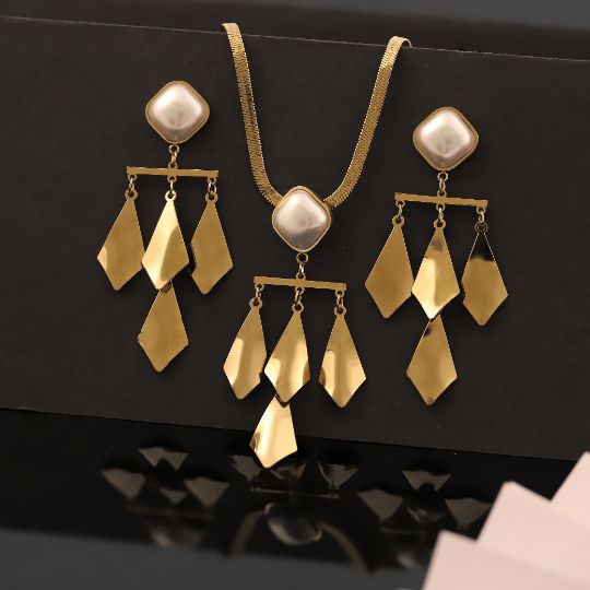 Premium Anti-Tarnish Chain & Earring Set