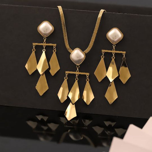 Premium Anti-Tarnish Chain & Earring Set