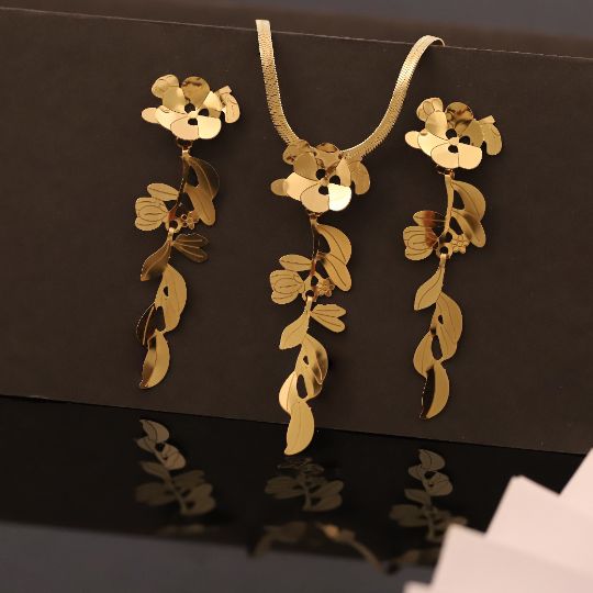 Premium Anti-Tarnish Chain & Earring Set