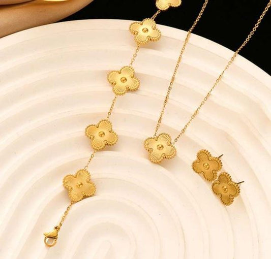 Premium Anti-Tarnish Chain & Earring Set